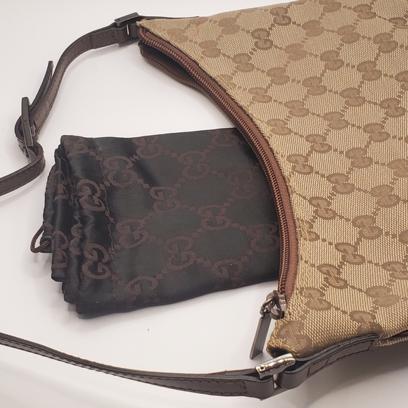Y2K Vintage Gucci Handbag Brown Mini Hobo